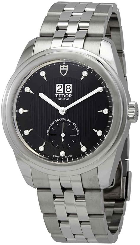 tudor m57100|Tudor Glamour Double Date Automatic Black Dial Men's 42 mm .